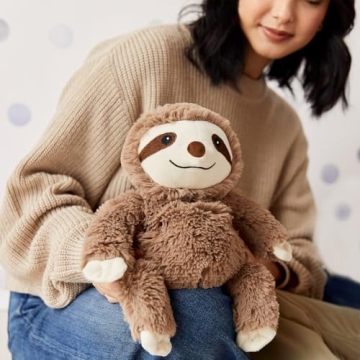 Warmies Microwavable Sloth Plush Heat Therapy Comfort