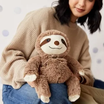 Warmies Microwavable Sloth Plush Heat Therapy Comfort
