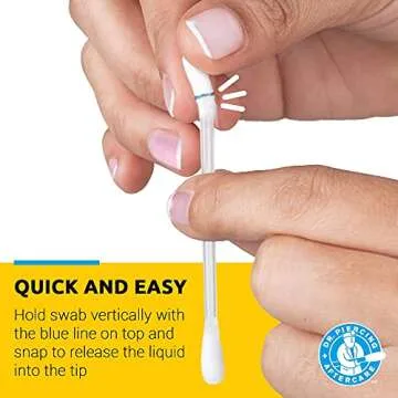 Dr. Piercing Aftercare Swabs – Piercing Bump Saline Solution for Cleansing Earring, Nose, Belly, a...