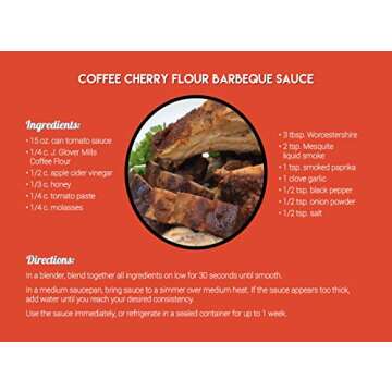 Coffee Flour - J.Glover Mills - 100% All Natural Coffee Flour - Sustainable Vegan Superfood with Antioxidants, Iron, Fiber, Potassium & Protein! - Blend It! Bake it! Love it!