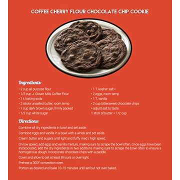 Coffee Flour - J.Glover Mills - 100% All Natural Coffee Flour - Sustainable Vegan Superfood with Antioxidants, Iron, Fiber, Potassium & Protein! - Blend It! Bake it! Love it!