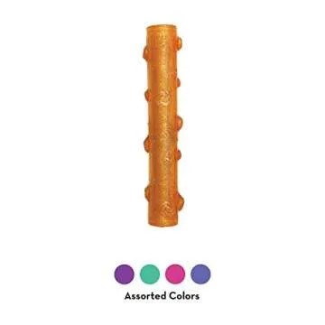 KONG - Squeezz Crackle Stick - Strong Indoor/Outdoor Dog Toy (Assorted Colors) - For Large Dogs