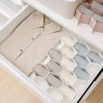Dalanpa Honeycomb Drawer Divider Organizer for Easy Storage