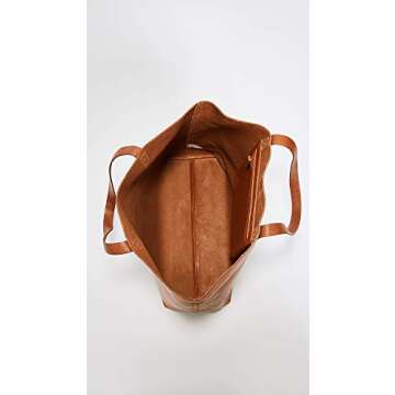 Madewell Women's The Transport Tote, English Saddle, Tan, Brown, One Size