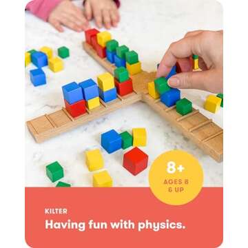 SimplyFun Kilter - The Educational Game of Levers & Motion - Irresistible Game & Hilarious Family Fu...