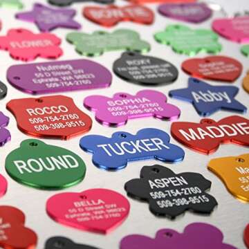 Personalized Engraved GoTags Dog and Cat ID Tags - Custom Safe Pet Tags, Large Pack of 1
