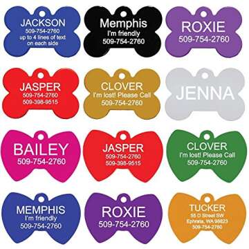 Personalized GoTags Durable Dog and Cat ID Tags