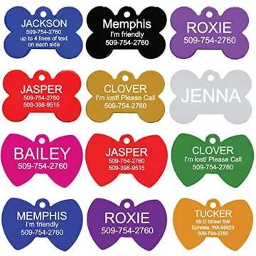 Personalized GoTags Durable Dog and Cat ID Tags