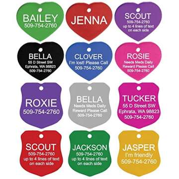 Personalized GoTags Durable Dog and Cat ID Tags