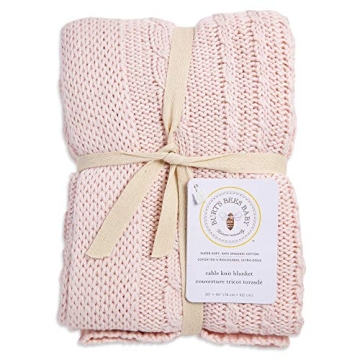 Burt's Bees Baby Organic Cable Knit Blanket - Soft & Durable