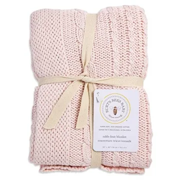 Burt's Bees Baby Organic Cable Knit Blanket - Soft & Durable