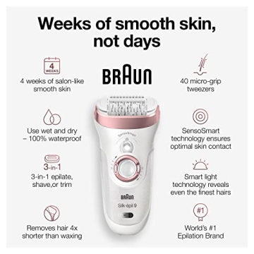 Braun Silk-épil 9: 3-in-1 Epilator for Women