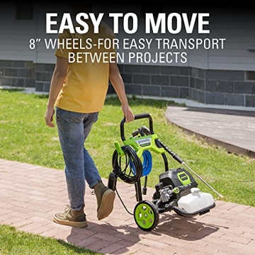 Greenworks 2000 PSI Electric Pressure Washer for Easy Cleaning