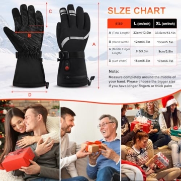 Netraty Heated Gloves for Winter Outdoor Activities