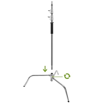 GVM Photography C Stand with Boom Arm - 10ft Adjustable