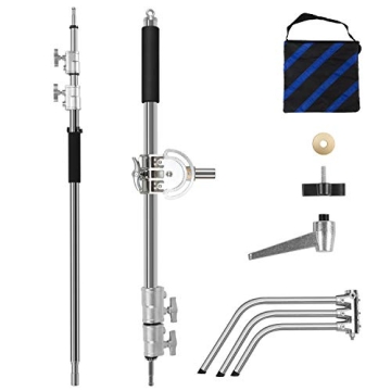 GVM Photography C Stand with Boom Arm - 10ft Adjustable