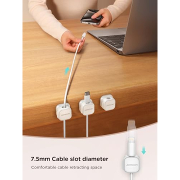 Magnetic Cord Holders for Desk Organization