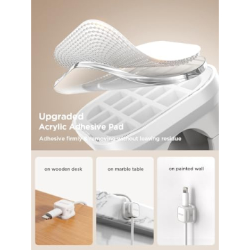 Magnetic Cord Holders for Desk Organization