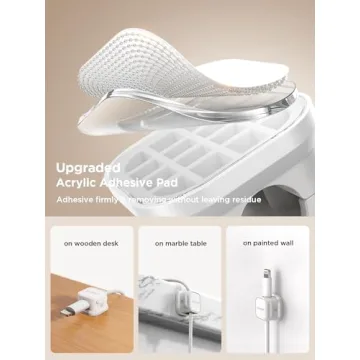 Magnetic Cord Holders for Desk Organization