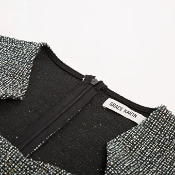 Elegant Plaid Pencil Dress for Women at Work