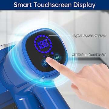 Cordless Vacuum Cleaner, 450W 45KPA 50 Mins Runtime Vacuum Cleaners for Home, Stick Vacuum with Self-Standing, Wall Mount Charging,Anti-tangle,Rechargeable Handheld Vacuum for Pet Hair/Carpet/Floor