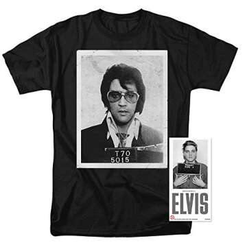Popfunk Elvis Presley Mugshot T -Shirt (Large)