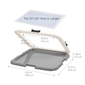 IRIS USA Secure Non-Skid Pee Pad Holder for Dogs