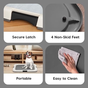 IRIS USA Secure Non-Skid Pee Pad Holder for Dogs