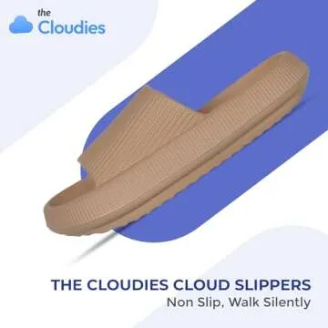 Cloud Slides For Women And Men - Comfy Non Slip Indoors Slippers For Shower Spa Pool College Outdoors Slides - Soft And Cozy Open Toe House Sandals Thick Soles