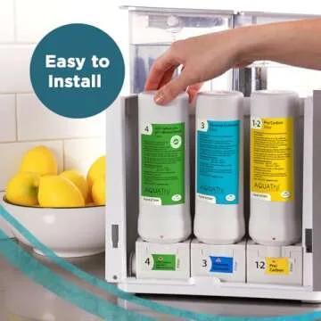 AquaTru - 1 Year Combo Pack - Includes 2 Pre-Filters & 1 Carbon Filter for Reverse Osmosis Water Purifier (for AquaTru Classic, Connect & Under Sink AquaTru Water Purifier Filter)