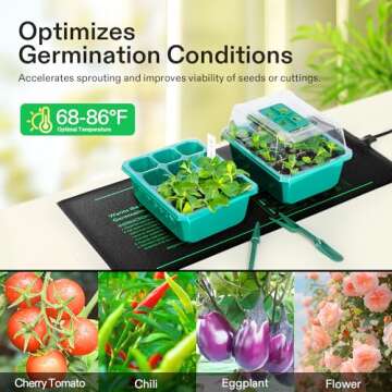 VIVOSUN Durable Waterproof Seedling Heat Mat for Indoor Gardening