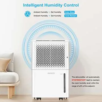 WANSID Dehumidifier with Auto Drain and Smart Control