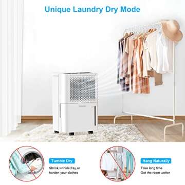 WANSID Dehumidifier with Auto Drain and Smart Control