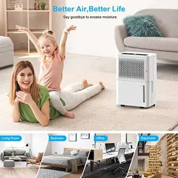 WANSID Dehumidifier with Auto Drain and Smart Control