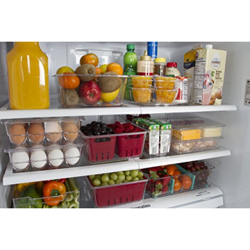 Stackable BPA-Free Twin Colander Bin for Fresh Produce Storage