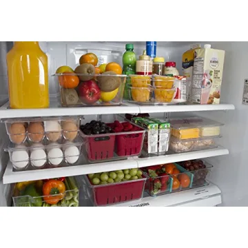 Stackable BPA-Free Twin Colander Bin for Fresh Produce Storage