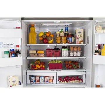 Stackable BPA-Free Twin Colander Bin for Fresh Produce Storage