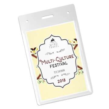 Avery Heavy Duty Badge Holders - 4" x 3" Vertical ID Holders, 25 Pack