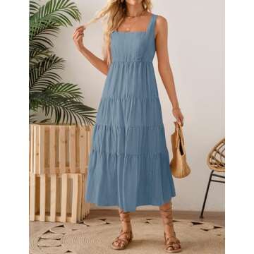 Buy ZESICA Women's Summer Sleeveless Dress Online