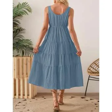 Buy ZESICA Women's Summer Sleeveless Dress Online