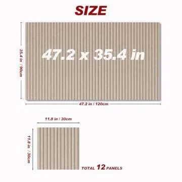 Large Felt Wall Tiles Cork Boards for Office, 47"x35" Felt Bulletin Board Tiles Pin Board for Walls ...