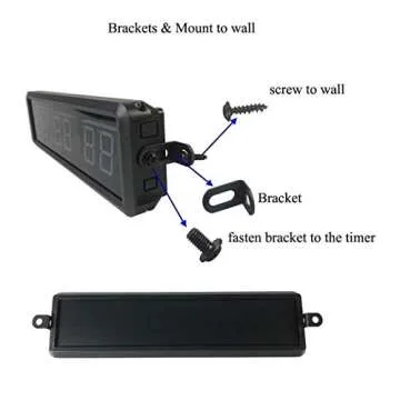 LED Interval Timer - Versatile Countdown Stopwatch for Workouts