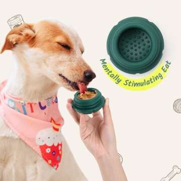 SUETPRYE Dog Toy, Treat Dispensing Dog Toys, Dog Enrichment Toys to Keep Them Busy, Interactive Dog Toys Mentally Stimulating, Dog Puzzle Toy, Suitable for 20-70 lbs Over 4 Month Dogs (Green)
