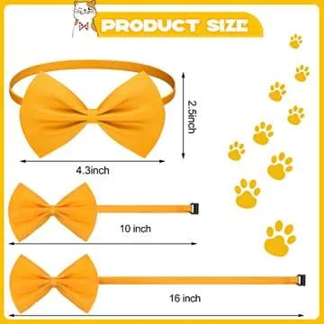 Cinderella 120 Pcs Adjustable Dog Bow Ties for Pet Style