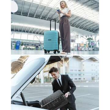 Lightweight Airline Approved Carry On Luggage - BAGSMART