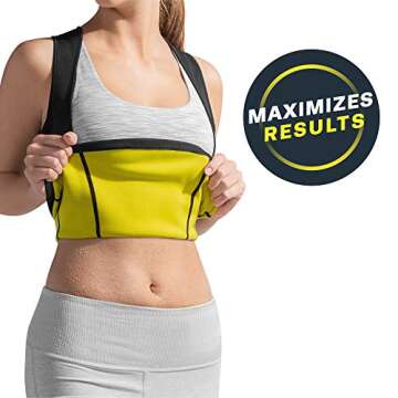 Hot Shapers Cami Hot with Waist Trainer – Women’s Slimming Body Shaper – Vest – Corset for W...