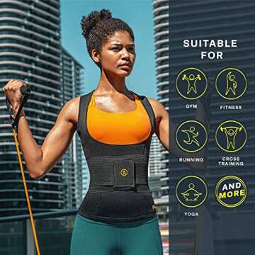 Hot Shapers Cami Hot with Waist Trainer – Women’s Slimming Body Shaper – Vest – Corset for Weight Loss, Trimming Tummy, Workouts, Saunas, and Hourglass Figure – Stomach Shaping (Small, Pink)