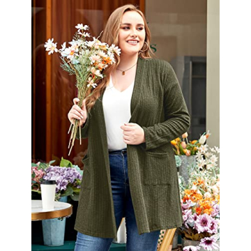 LARACE Plus Size Knit Cardigan for Women - Stylish Comfort