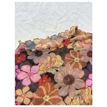 Stylish Verdusa Women's Floral Mesh T-Shirt for Summer