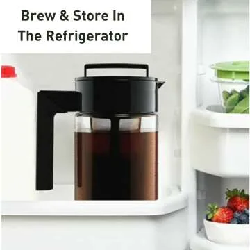 Takeya 1qt Cold Brew Coffee Maker with White Lid